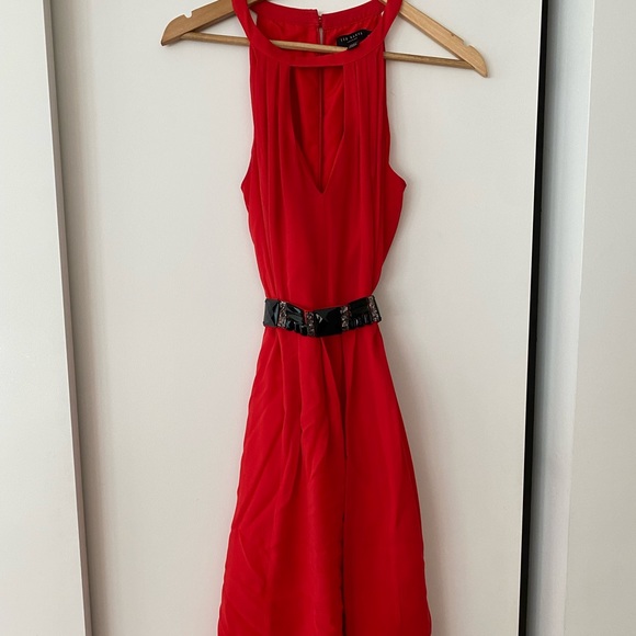 Ted Baker red halter dress - Picture 1 of 1